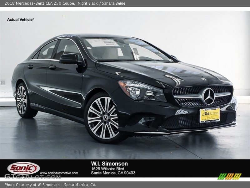 Night Black / Sahara Beige 2018 Mercedes-Benz CLA 250 Coupe