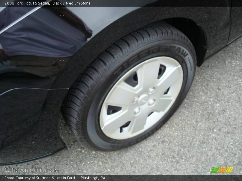 Black / Medium Stone 2008 Ford Focus S Sedan