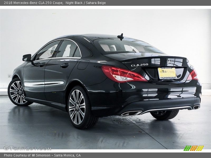 Night Black / Sahara Beige 2018 Mercedes-Benz CLA 250 Coupe