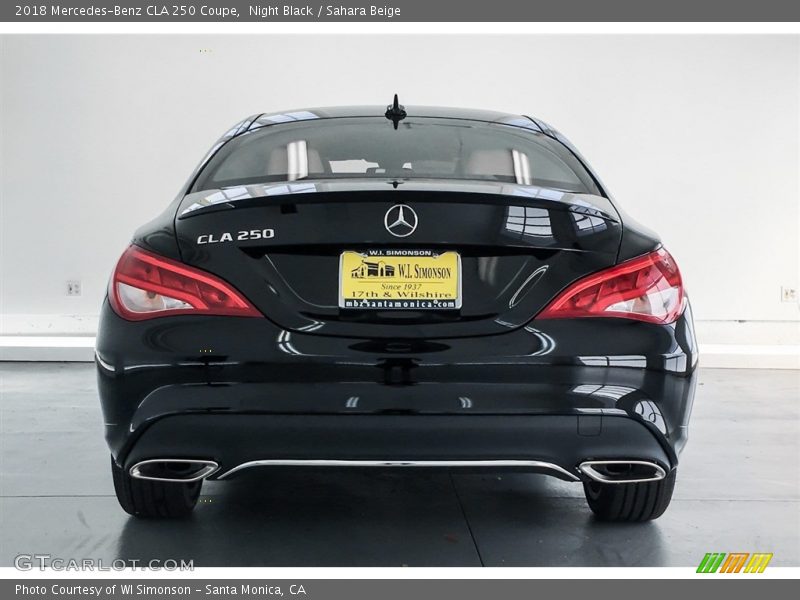 Night Black / Sahara Beige 2018 Mercedes-Benz CLA 250 Coupe