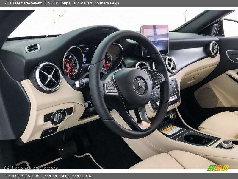 Night Black / Sahara Beige 2018 Mercedes-Benz CLA 250 Coupe