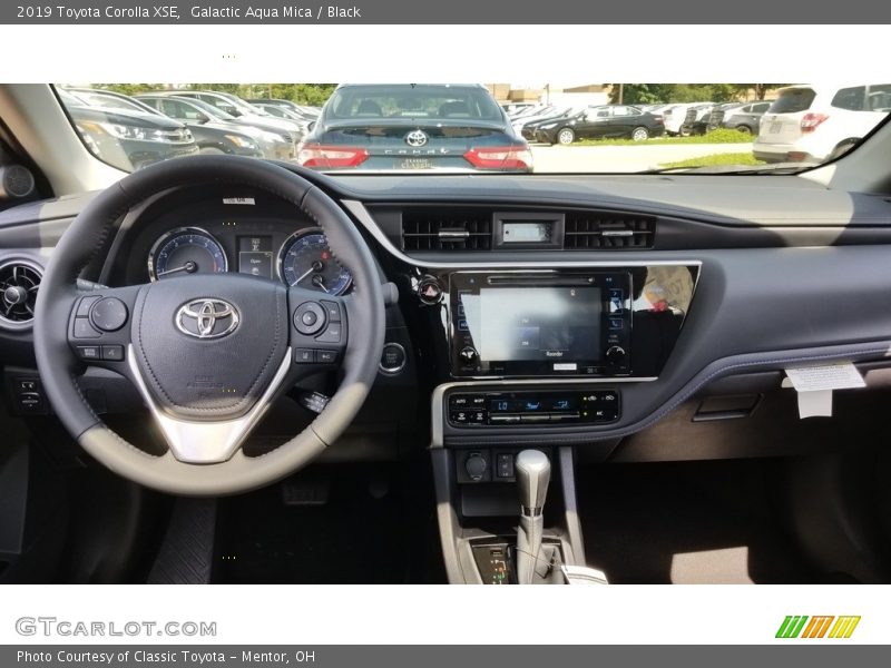 Galactic Aqua Mica / Black 2019 Toyota Corolla XSE