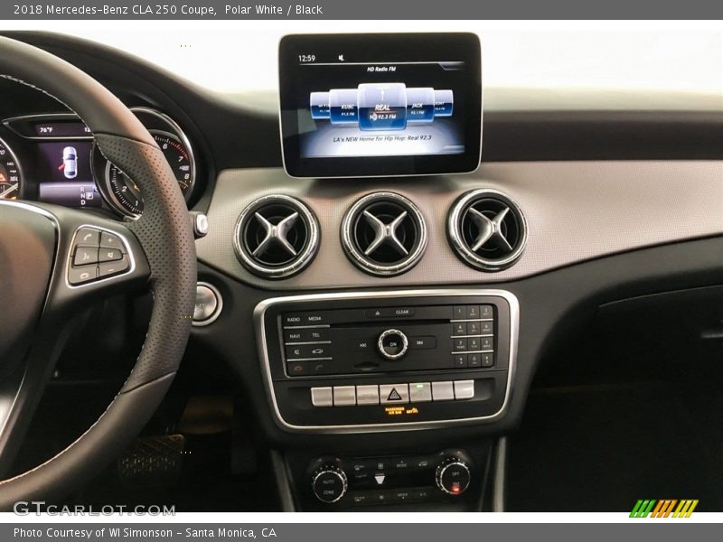 Polar White / Black 2018 Mercedes-Benz CLA 250 Coupe