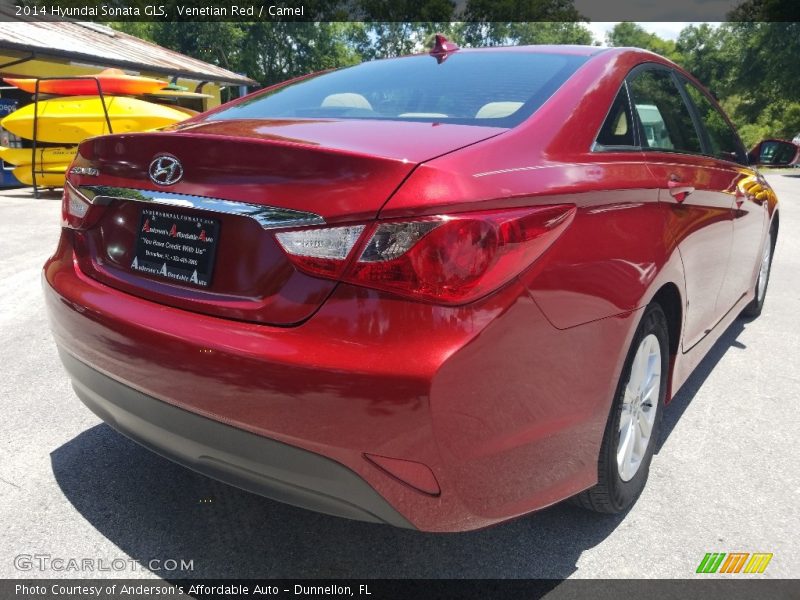 Venetian Red / Camel 2014 Hyundai Sonata GLS
