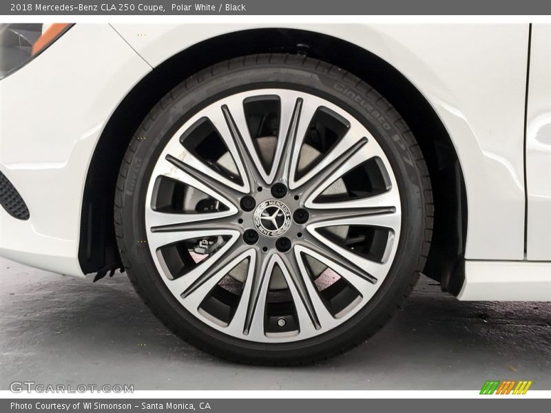 Polar White / Black 2018 Mercedes-Benz CLA 250 Coupe