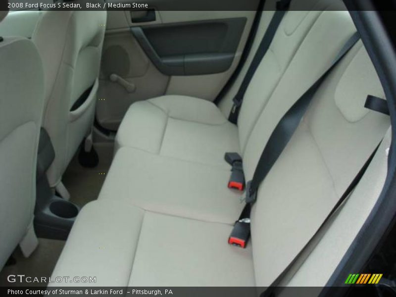 Black / Medium Stone 2008 Ford Focus S Sedan