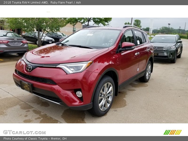 Ruby Flare Pearl / Ash 2018 Toyota RAV4 Limited AWD