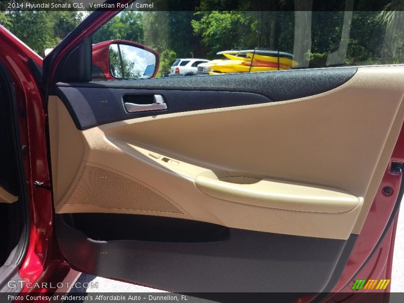Venetian Red / Camel 2014 Hyundai Sonata GLS