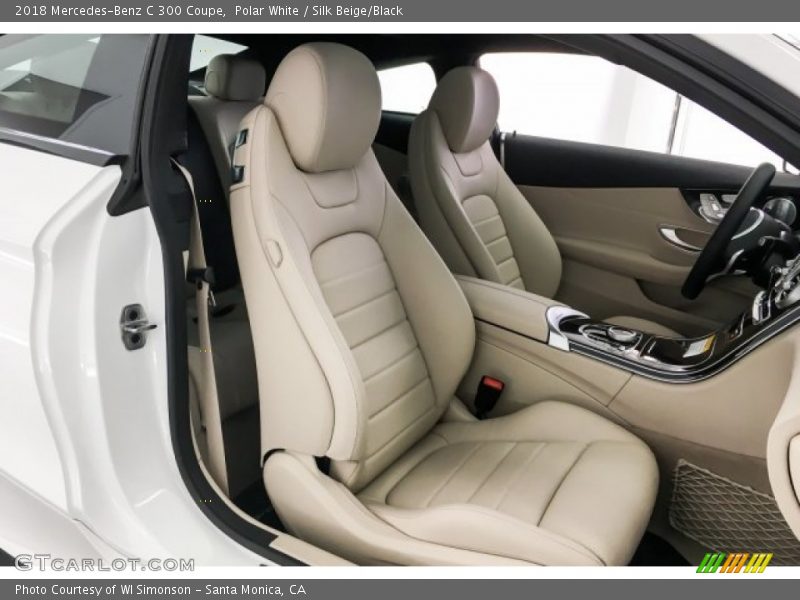 Polar White / Silk Beige/Black 2018 Mercedes-Benz C 300 Coupe