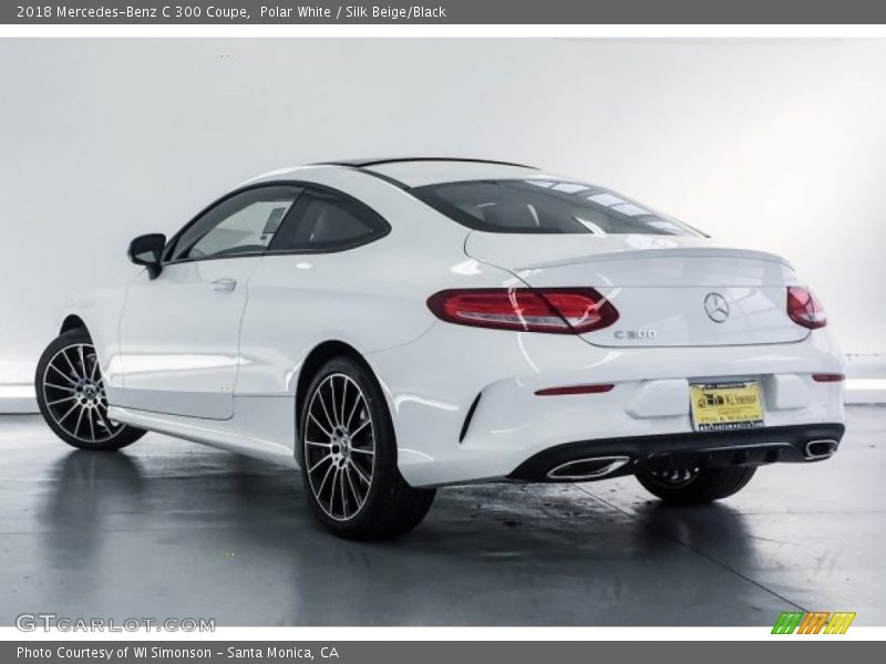 Polar White / Silk Beige/Black 2018 Mercedes-Benz C 300 Coupe