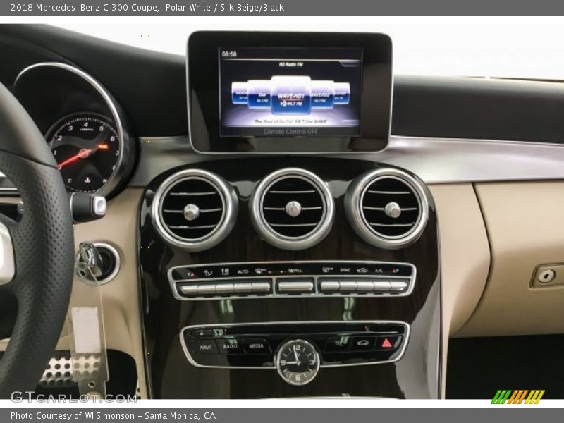 Polar White / Silk Beige/Black 2018 Mercedes-Benz C 300 Coupe
