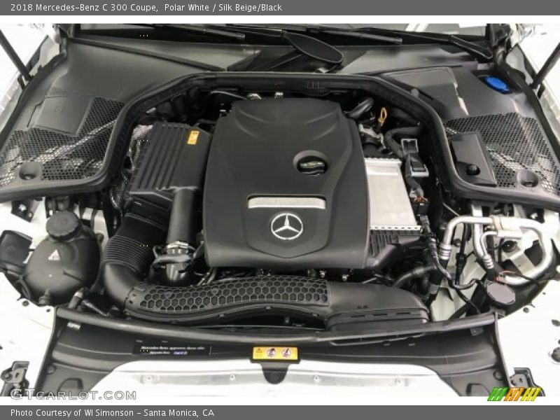 Polar White / Silk Beige/Black 2018 Mercedes-Benz C 300 Coupe