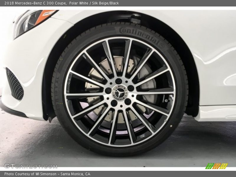 Polar White / Silk Beige/Black 2018 Mercedes-Benz C 300 Coupe