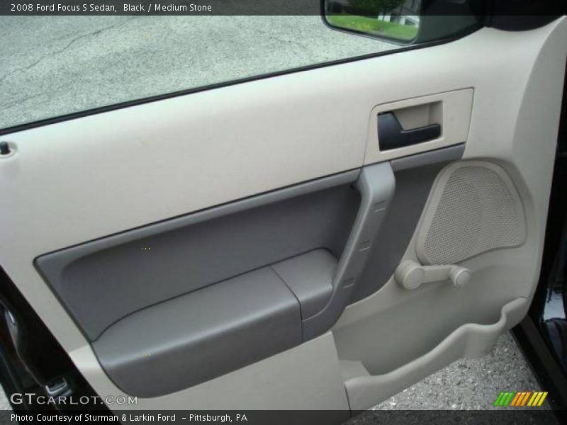 Black / Medium Stone 2008 Ford Focus S Sedan