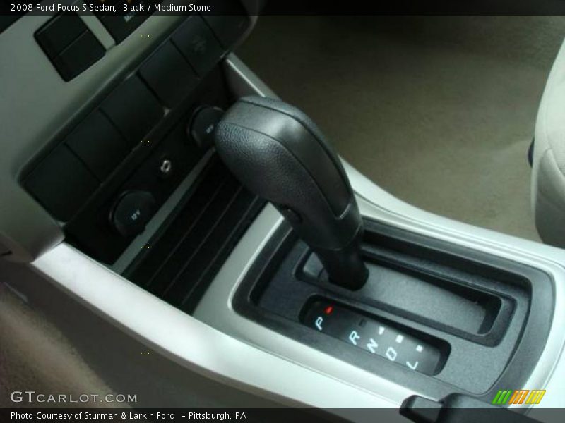 Black / Medium Stone 2008 Ford Focus S Sedan