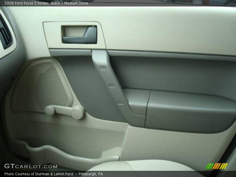Black / Medium Stone 2008 Ford Focus S Sedan
