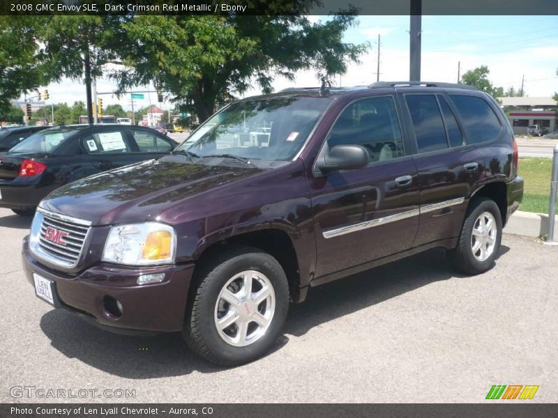 Dark Crimson Red Metallic / Ebony 2008 GMC Envoy SLE