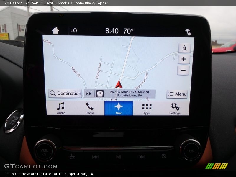 Smoke / Ebony Black/Copper 2018 Ford EcoSport SES 4WD