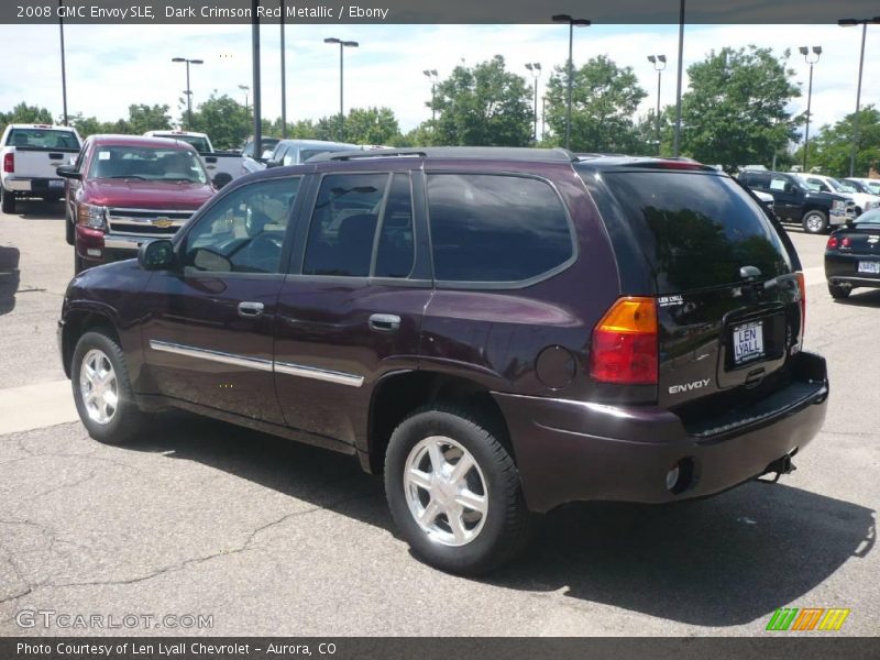 Dark Crimson Red Metallic / Ebony 2008 GMC Envoy SLE