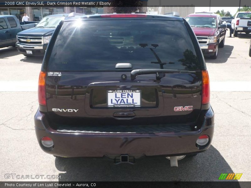 Dark Crimson Red Metallic / Ebony 2008 GMC Envoy SLE