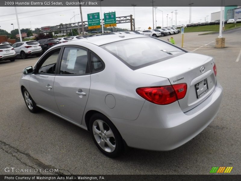 Quicksilver / Black 2009 Hyundai Elantra GLS Sedan