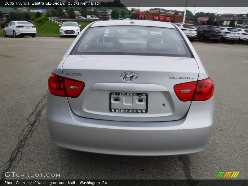 Quicksilver / Black 2009 Hyundai Elantra GLS Sedan