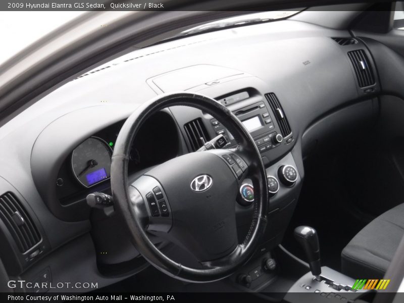 Quicksilver / Black 2009 Hyundai Elantra GLS Sedan