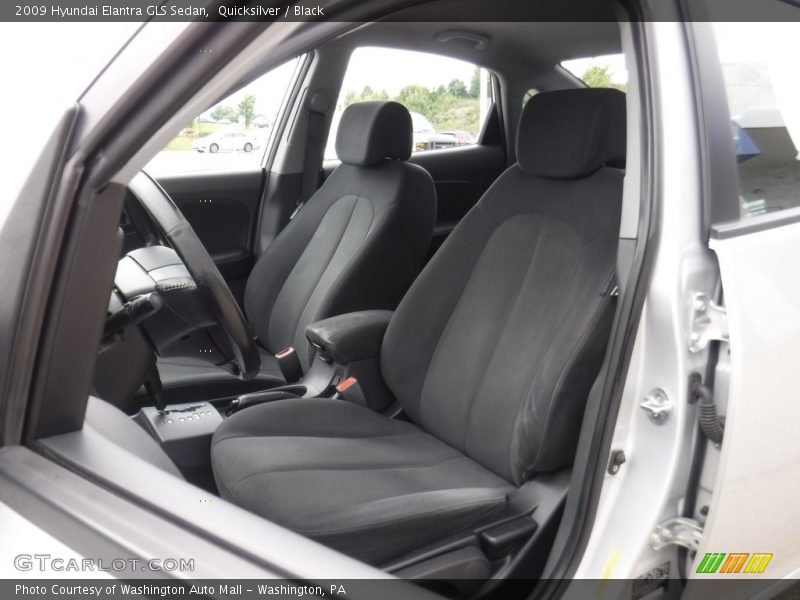 Quicksilver / Black 2009 Hyundai Elantra GLS Sedan