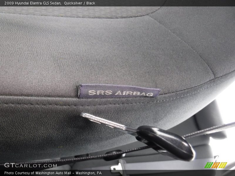 Quicksilver / Black 2009 Hyundai Elantra GLS Sedan