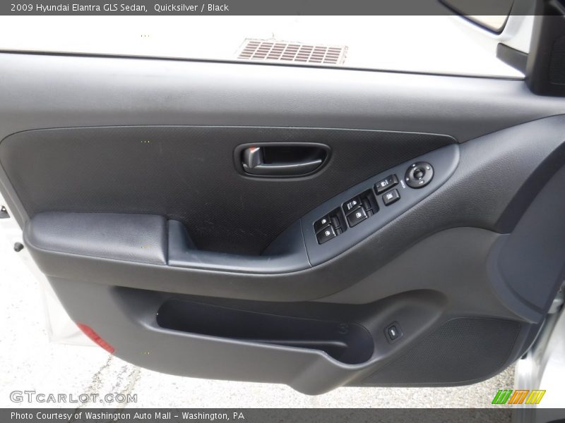 Quicksilver / Black 2009 Hyundai Elantra GLS Sedan