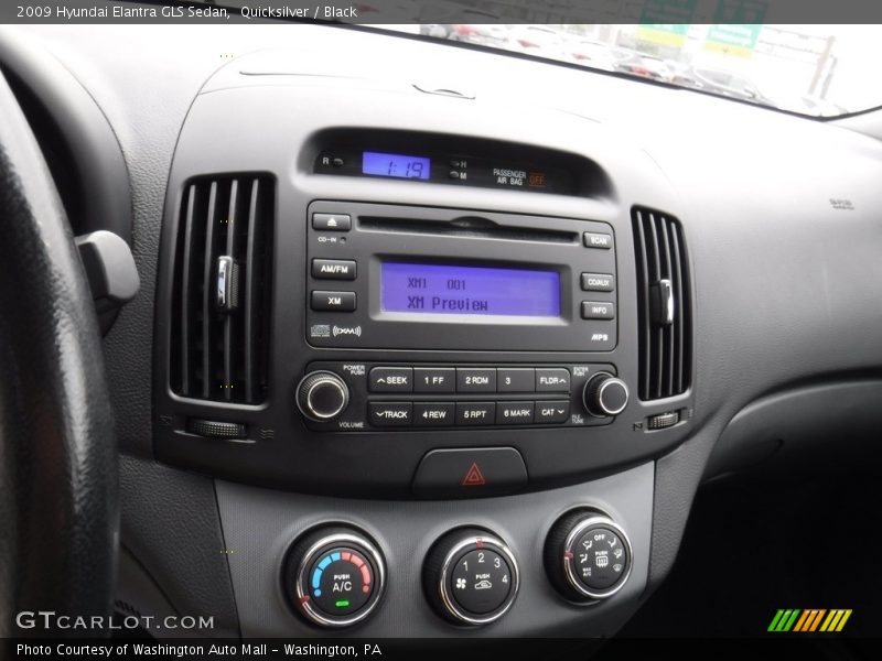 Quicksilver / Black 2009 Hyundai Elantra GLS Sedan