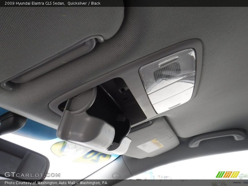 Quicksilver / Black 2009 Hyundai Elantra GLS Sedan