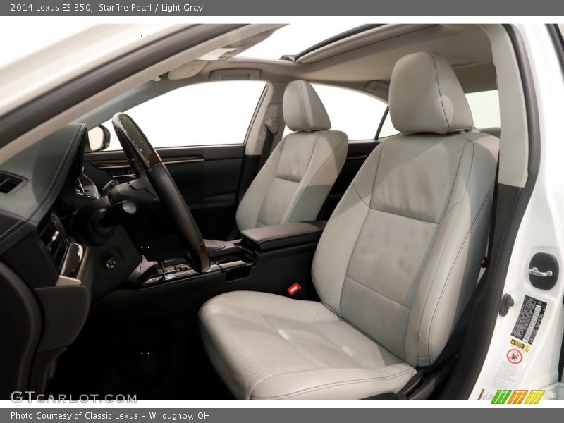 Starfire Pearl / Light Gray 2014 Lexus ES 350