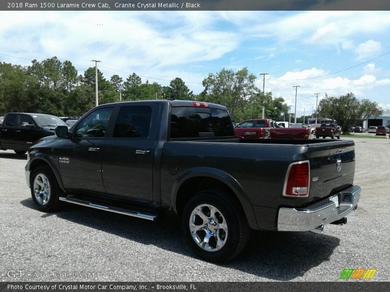 Granite Crystal Metallic / Black 2018 Ram 1500 Laramie Crew Cab