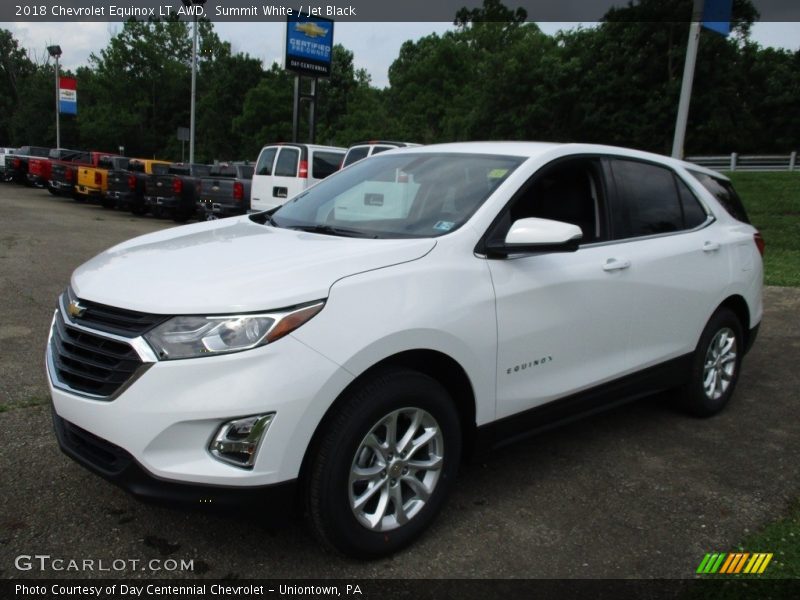 Summit White / Jet Black 2018 Chevrolet Equinox LT AWD