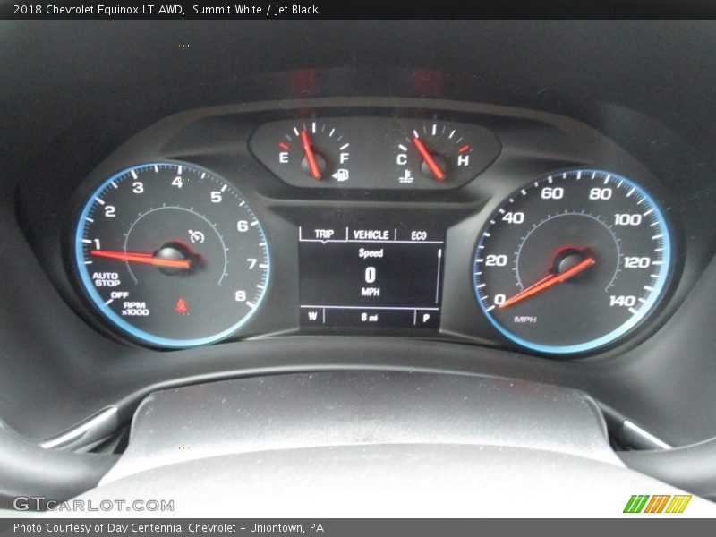 Summit White / Jet Black 2018 Chevrolet Equinox LT AWD