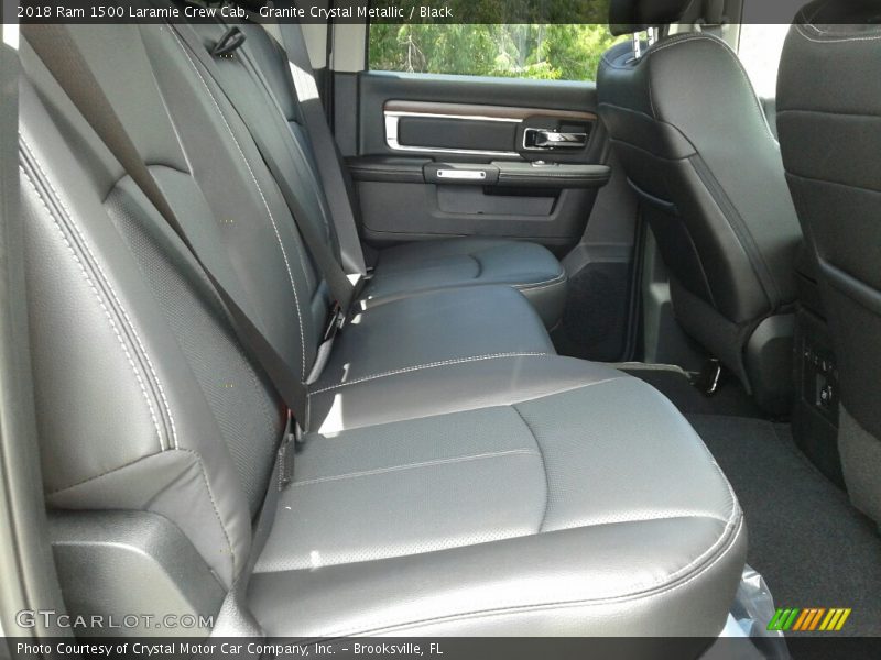 Granite Crystal Metallic / Black 2018 Ram 1500 Laramie Crew Cab