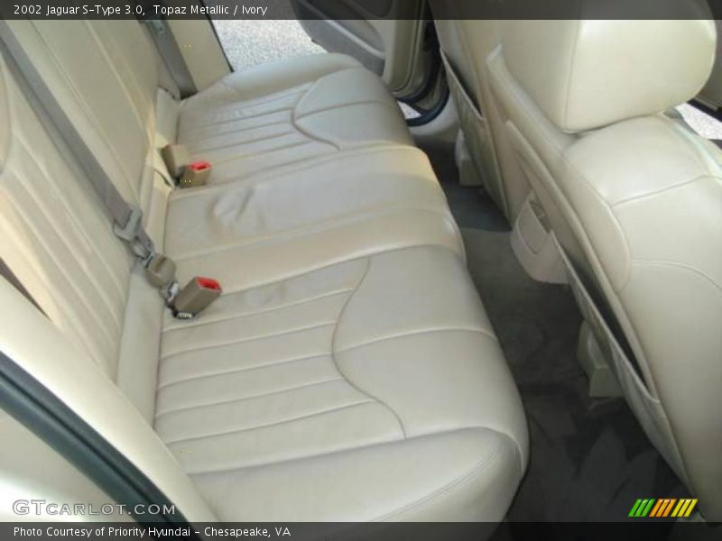 Topaz Metallic / Ivory 2002 Jaguar S-Type 3.0