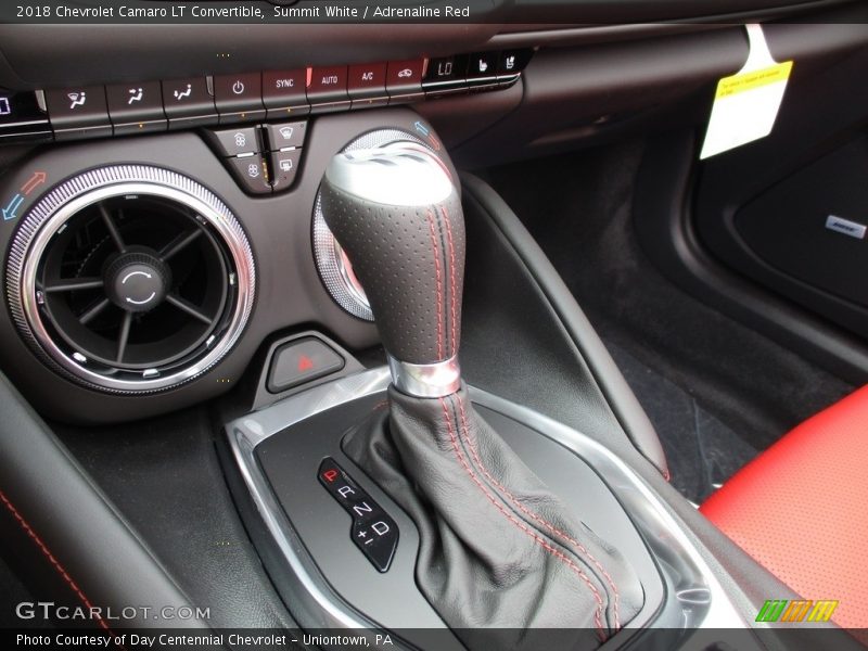 Summit White / Adrenaline Red 2018 Chevrolet Camaro LT Convertible