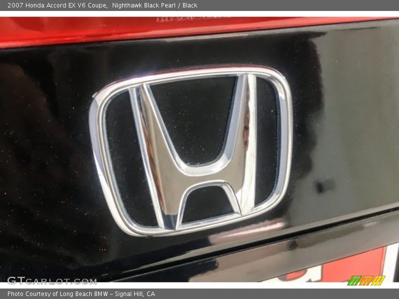 Nighthawk Black Pearl / Black 2007 Honda Accord EX V6 Coupe