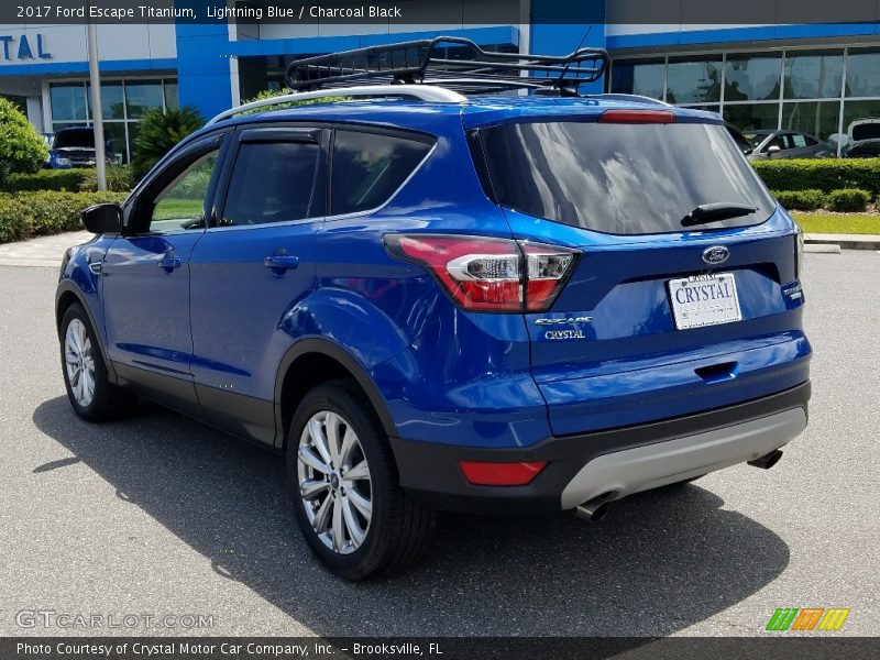 Lightning Blue / Charcoal Black 2017 Ford Escape Titanium