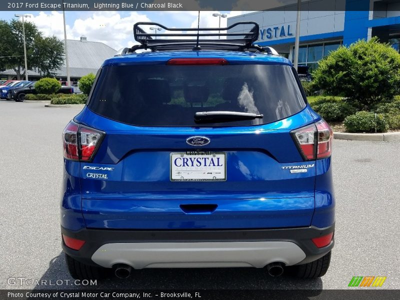 Lightning Blue / Charcoal Black 2017 Ford Escape Titanium