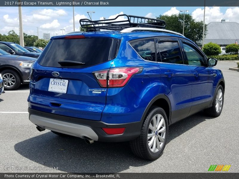 Lightning Blue / Charcoal Black 2017 Ford Escape Titanium