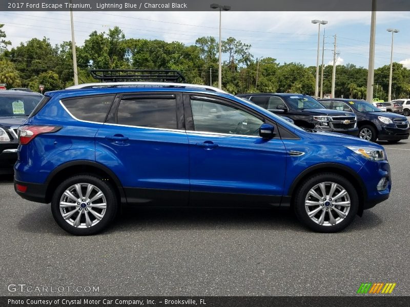 Lightning Blue / Charcoal Black 2017 Ford Escape Titanium