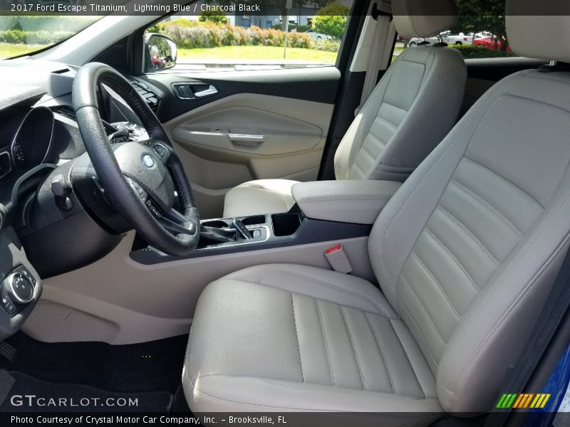 Lightning Blue / Charcoal Black 2017 Ford Escape Titanium
