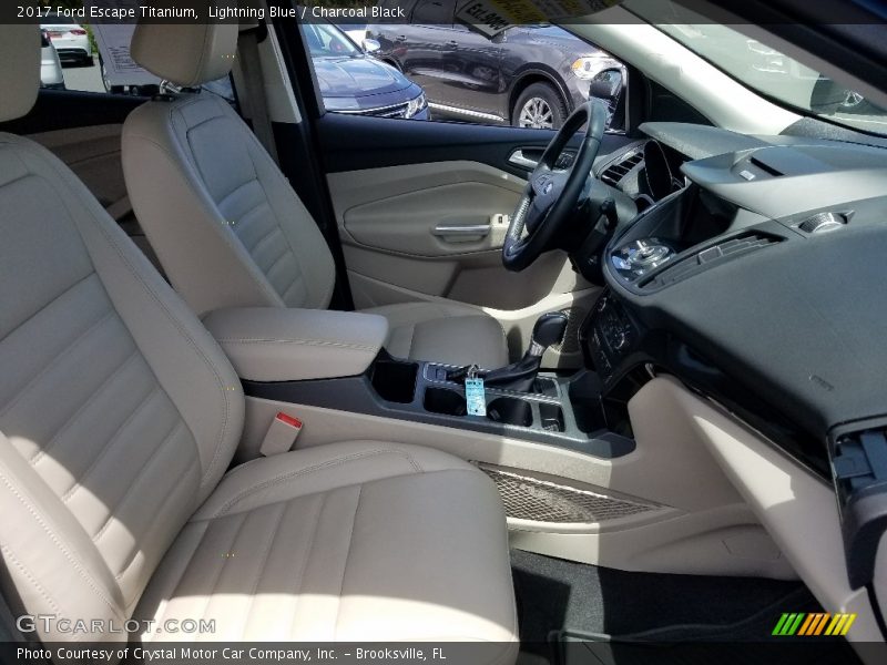 Lightning Blue / Charcoal Black 2017 Ford Escape Titanium