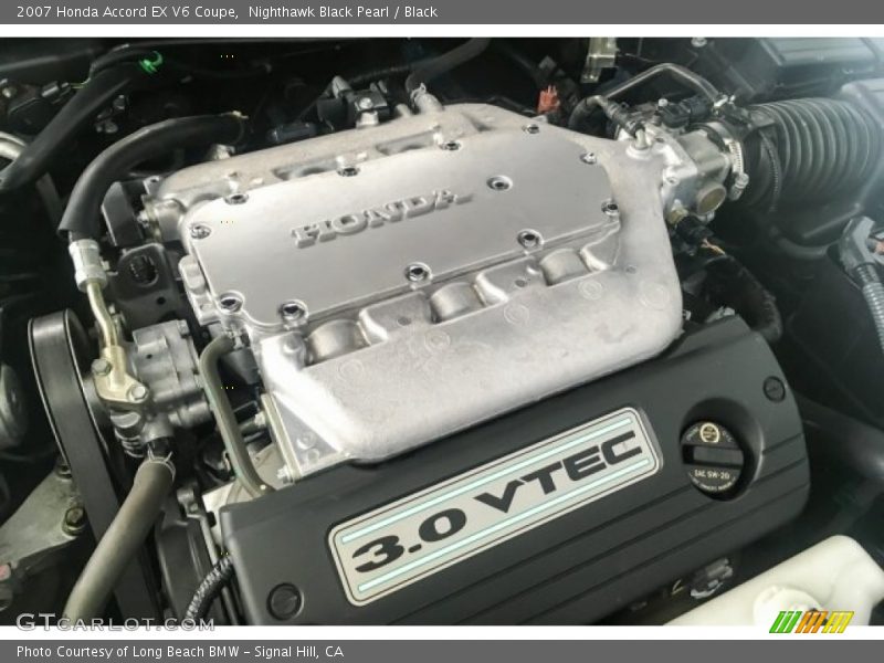 Nighthawk Black Pearl / Black 2007 Honda Accord EX V6 Coupe