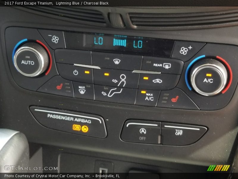 Lightning Blue / Charcoal Black 2017 Ford Escape Titanium