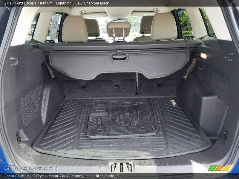 Lightning Blue / Charcoal Black 2017 Ford Escape Titanium