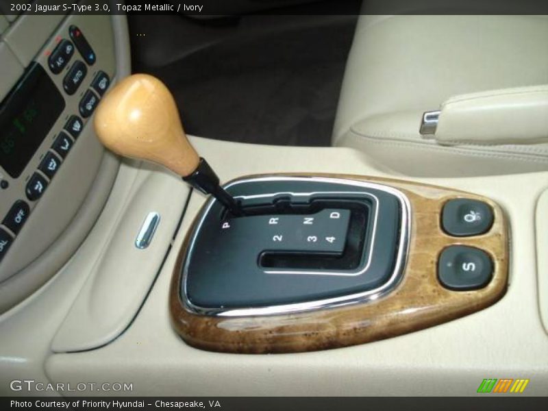 Topaz Metallic / Ivory 2002 Jaguar S-Type 3.0